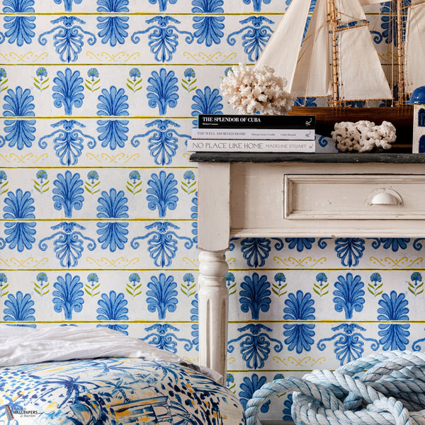 Mykonos Villa Motif papier peint de Mind the Gap — intérieur