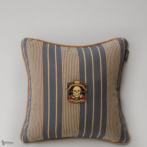 Newport Stripes kussen in Navy/Tan van Mind the Gap