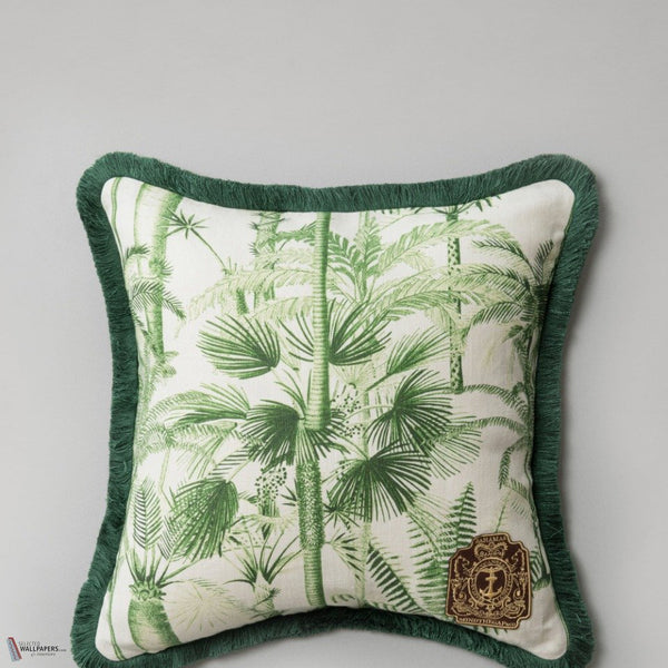 Palmera Cubana Kissen in White/Green von Mind the Gap