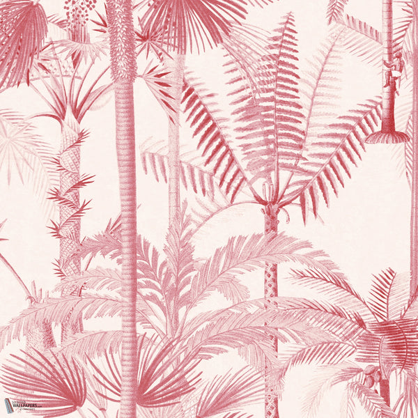 Palmera Cubana wallpaper in Roze by Mind the Gap