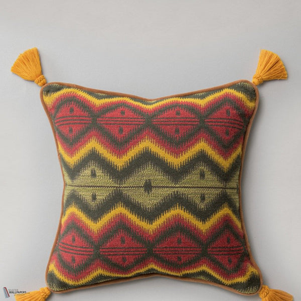 Pyramidenspitze coussin en Green/Red de Mind the Gap