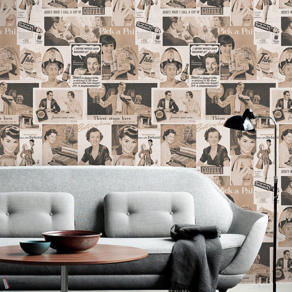 Retro Ads papel pintado de Mind the Gap — interior