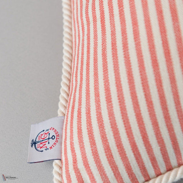 Rhubarb Stripe coussin de Mind the Gap — détail