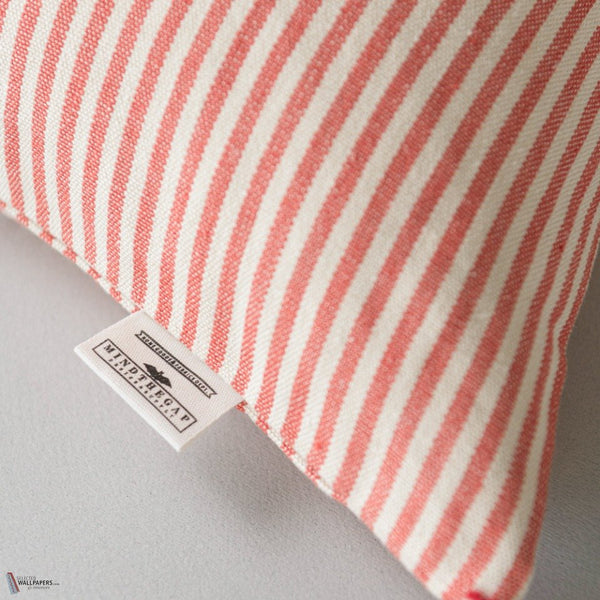 Rhubarb Stripe coussin de Mind the Gap — détail