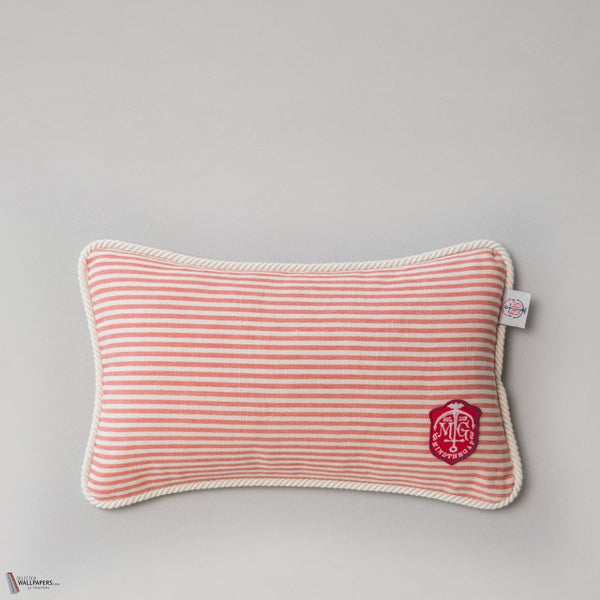 Rhubarb Stripe coussin en Linen de Mind the Gap