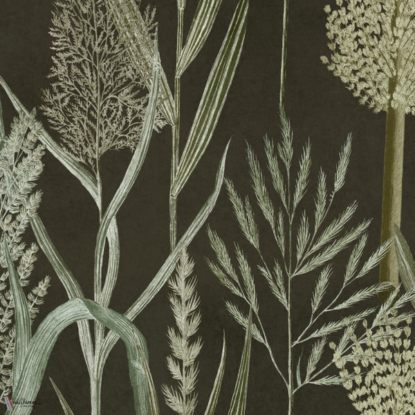 Riverside Flora papier peint en Anthracite de Mind the Gap