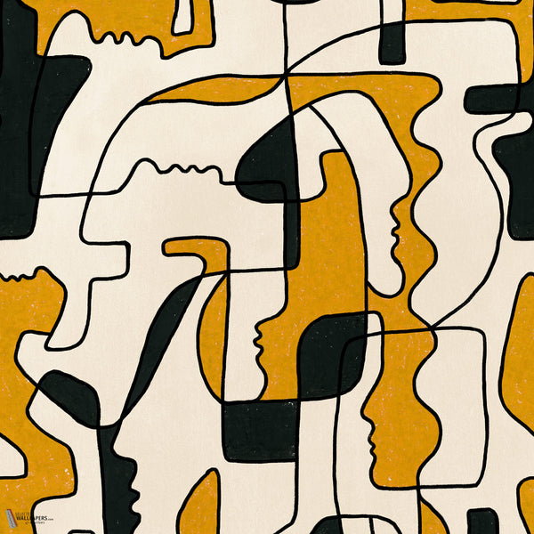 Saudade papier peint en Yellow de Mind the Gap