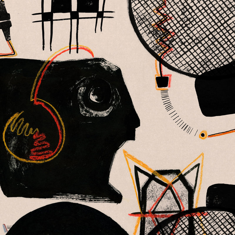 Studio Sketch papier peint en Black de Mind the Gap