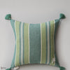 Szepviz Stripe kussen in Green/Teal van Mind the Gap