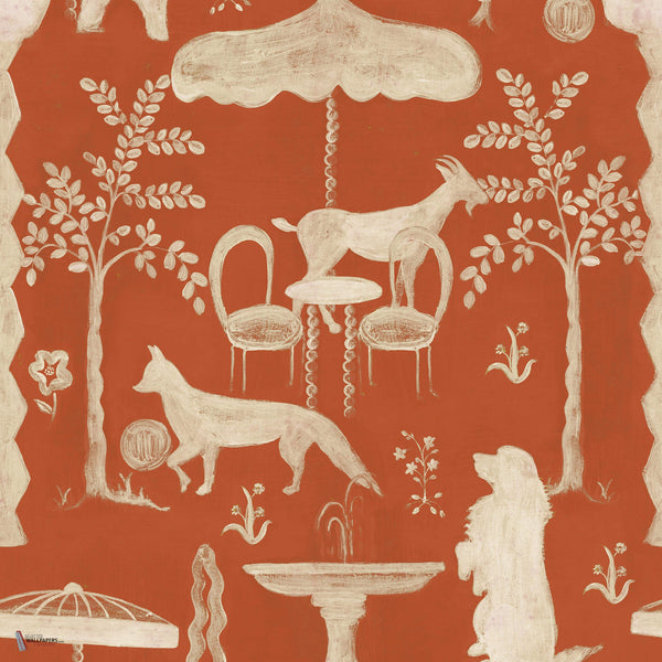 The Hidden Realm wallpaper in Copper by Mind the Gap