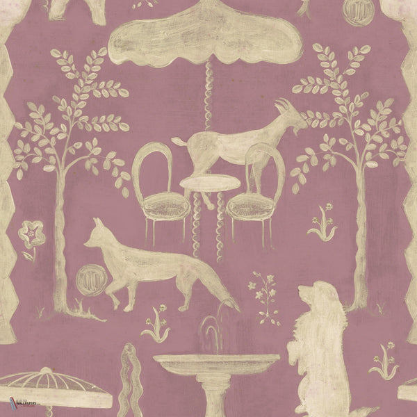 The Hidden Realm wallpaper in Mauve by Mind the Gap
