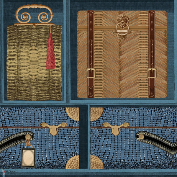 The Luggage Car papier peint en Blue de Mind the Gap
