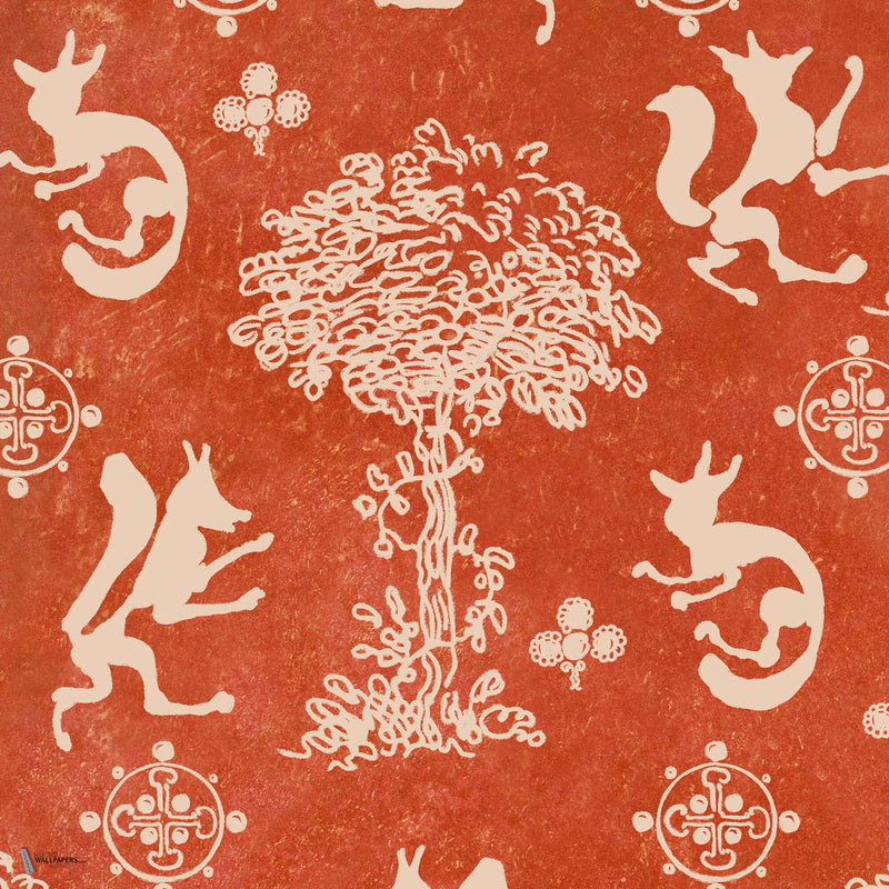 The Silly Fox wallpaper in Carrot by Mind the Gap