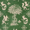 The Silly Fox wallpaper in Emerald by Mind the Gap