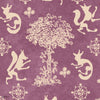 The Silly Fox wallpaper in Mauve by Mind the Gap