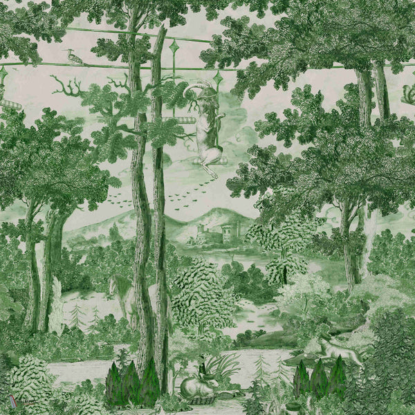 Toile Du Carpathians wallpaper in Evergreen by Mind the Gap