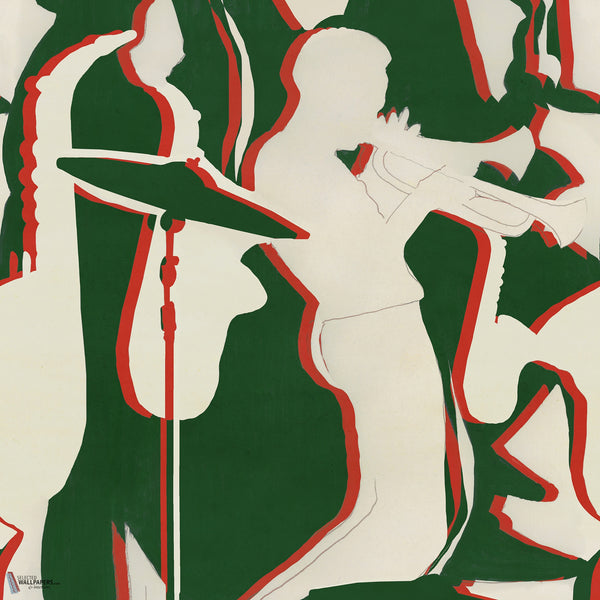 Tripping papier peint en Green de Mind the Gap