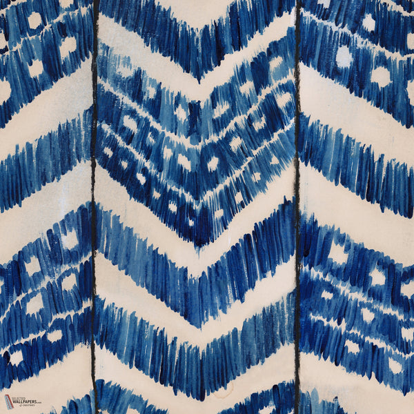 Turkish ikat wallpaper in Indigo by Mind the Gap