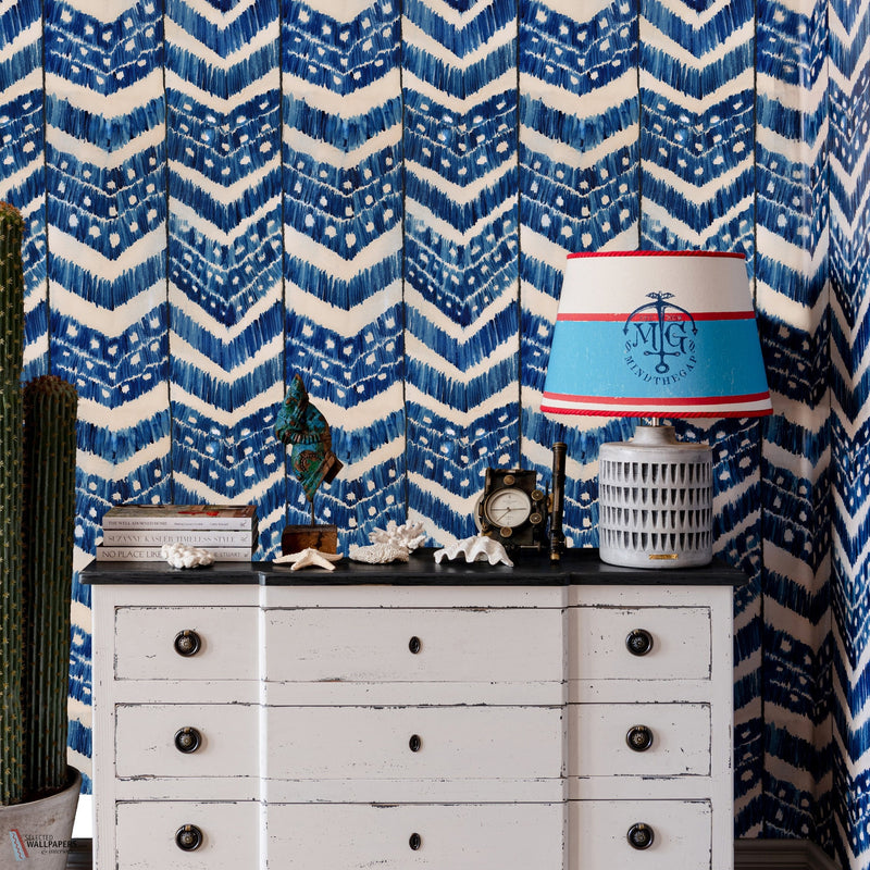Turkish ikat wallpaper by Mind the Gap — interior