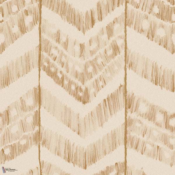 Turkish ikat wallpaper in Taupe by Mind the Gap