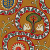 Two Storks behang in Ochre van Mind the Gap