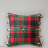 Tyrolean Plaid cojín en Green/Red de Mind the Gap