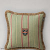Tyrolean Stripes kussen in Green/Red van Mind the Gap
