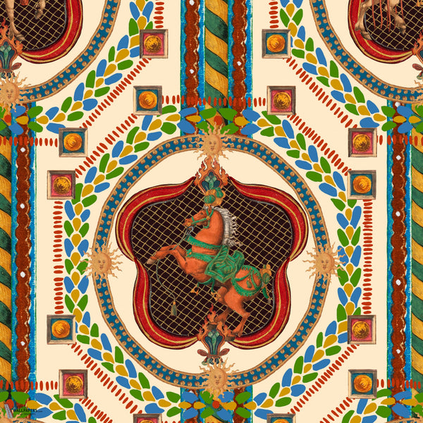 Venetian Ornament papier peint en Beige de Mind the Gap