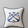 Vintage Anchors Kissen in White/Navy von Mind the Gap