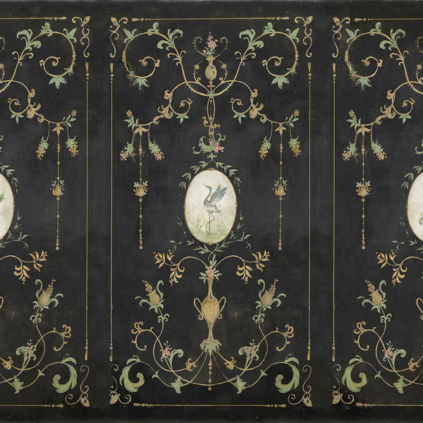 Mirto wallpaper in Coal by Coordonne