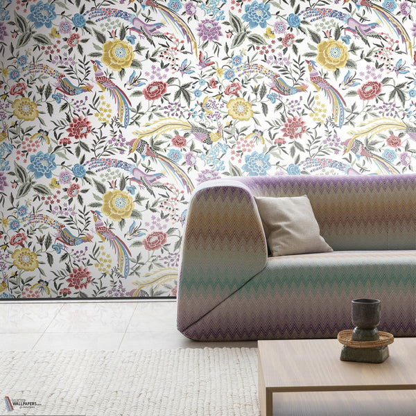 Oriental Garden Ricamo Missoni behang sfeerbeeld