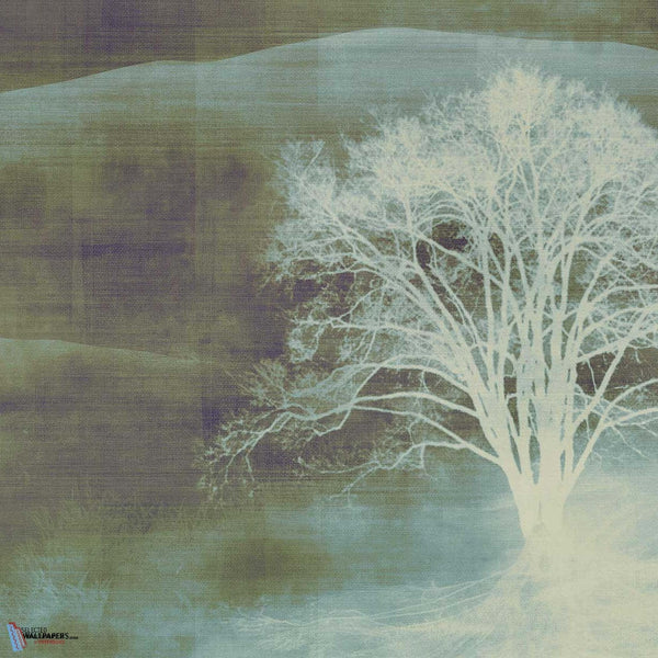 Mist wallpaper in Green van Texam