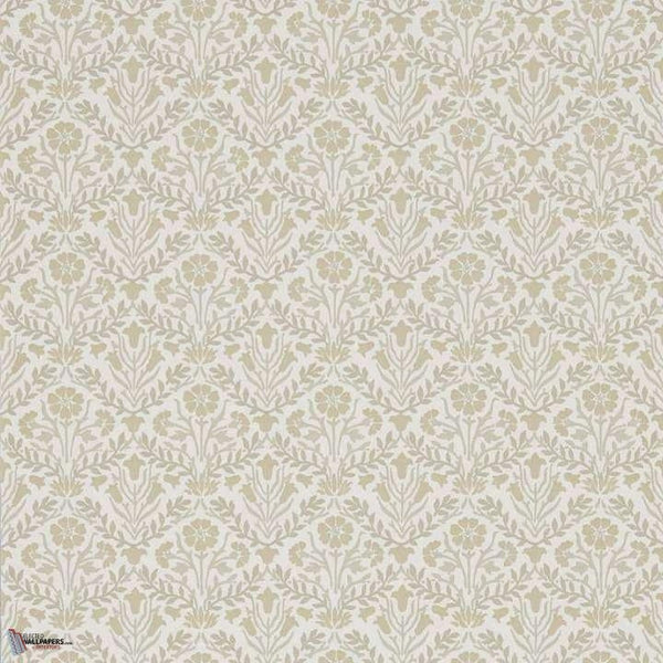 Morris Bellflowers wallpaper in Linen/Cream van Morris & Co