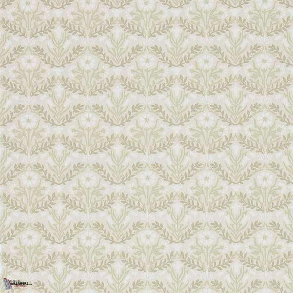 Morris Bellflowers wallpaper in Manilla/Olive van Morris & Co