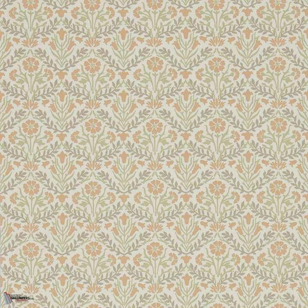 Morris Bellflowers wallpaper in Saffron/Olive van Morris & Co