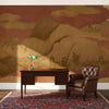 Moody Mountains wallpaper by Iksel — styled in a classic interior