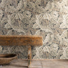 Acanthus papel pintado en Charcoal/Grey de Morris & Co
