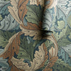 Acanthus papel pintado en Slate Blue/Thyme de Morris & Co