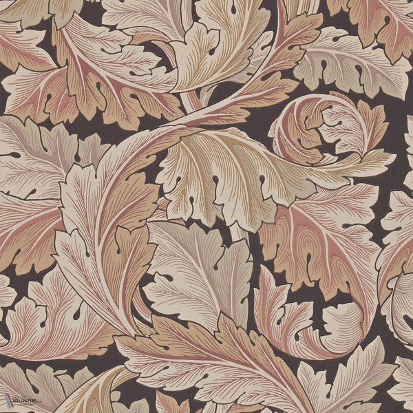 Acanthus papel pintado en Terracotta de Morris & Co