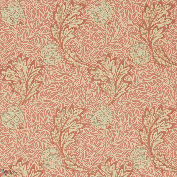 Apple wallpaper in Rust Gold by Morris & Co