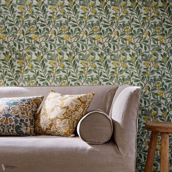 Arbutus Tapete in Sage/Lemon von Morris & Co