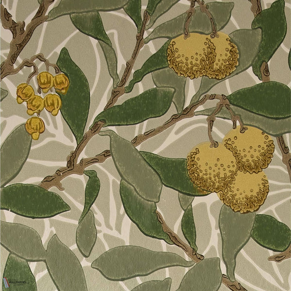 Arbutus Tapete in Sage/Lemon von Morris & Co
