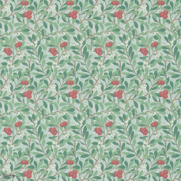 Arbutus Tapete in Thyme/Coral von Morris & Co