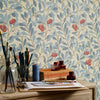 Arbutus Tapete in Woad/Russet von Morris & Co