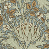 Artichoke papel pintado en Teal/Sage de Morris & Co