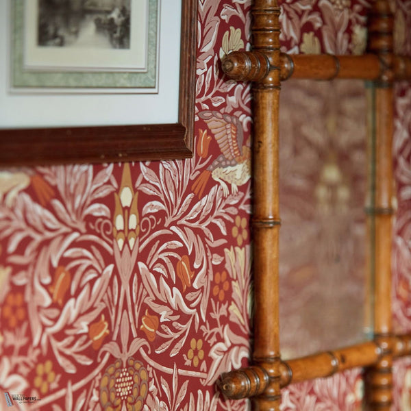 Bird Tapete in Madder/Weld von Morris & Co