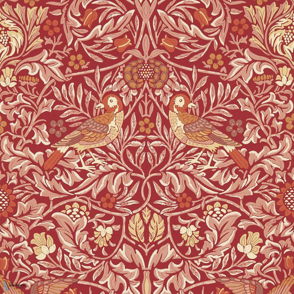 Bird Tapete in Madder/Weld von Morris & Co