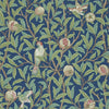 Bird & Pomegranate behang in Blue/Sage van Morris & Co