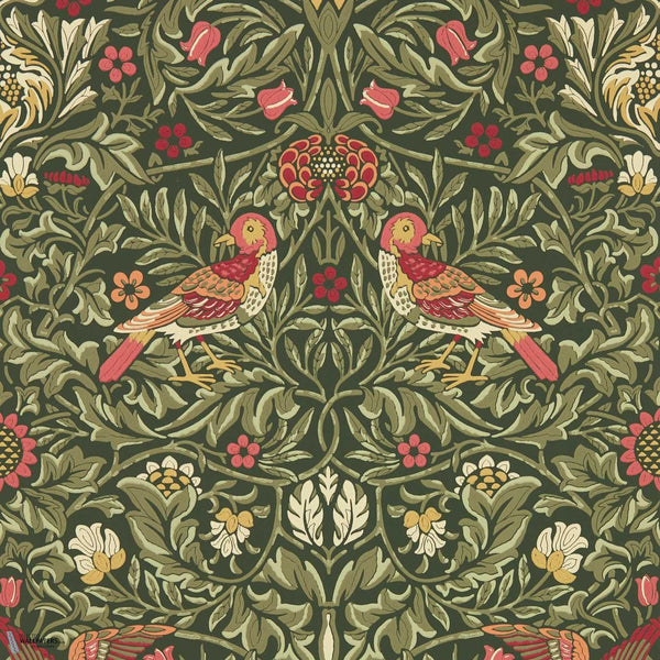 Bird Tapete in Wooded Dell von Morris & Co