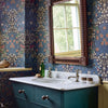 Blackthorn wallpaper in Indigo by Morris & Co